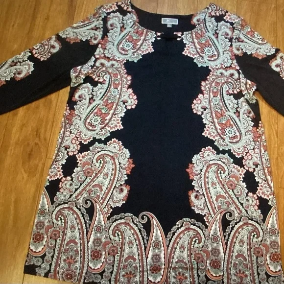 JM Collection TUNIC Top or used as Dress Long Sleeve - Picture 4 of 11